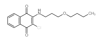 1,4-Naphthalenedione,2-[(3-butoxypropyl)amino]-3-chloro-结构式
