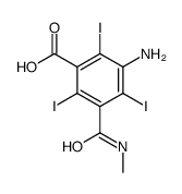 3-amino-2,4,6-triiodo-5-[(methylamino)carbonyl]benzoic acid structure