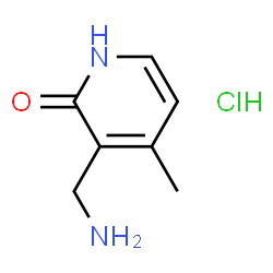 3-(氨基甲基)-4-甲基吡啶-2(1H)-酮盐酸盐结构式