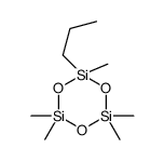 2,2,4,4,6-pentamethyl-6-propyl-1,3,5,2,4,6-trioxatrisilinane结构式