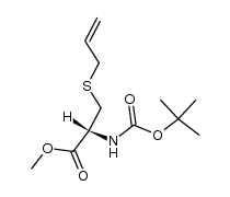 N-Boc-S-allyl-L-cysteine methyl ester结构式