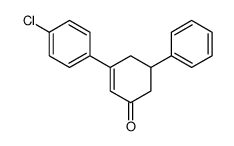 3-(4-chlorophenyl)-5-phenylcyclohex-2-en-1-one Structure
