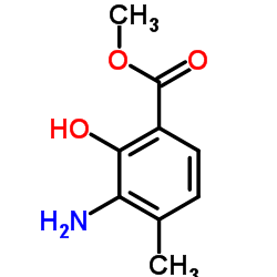 Methyl 3-amino-2-hydroxy-4-methylbenzoate结构式