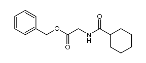 phenylmethyl 2-(cyclohexylcarbonylamino)acetate结构式