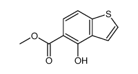 4-羟基苯并[b]噻吩-5-羧酸甲酯结构式