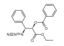 ethyl (2R,3S)-3-azido-2-O-benzoyl-3-phenylpropionate结构式