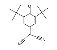 2-(3,5-di-tert-butyl-4-oxocyclohexa-2,5-dien-1-ylidene)malononitrile结构式