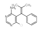 4-Pyrimidinamine,6-chloro-5-(2-methyl-1-phenyl-1-propen-1-yl)- picture