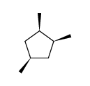 (1alpha,2alpha,4alpha)-1,2,4-trimethylcyclopentane结构式