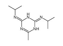 6-methyl-2-N,4-N-di(propan-2-yl)-1,3,5-triazine-2,4-diamine结构式