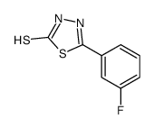 5-(3-氟苯基)-1,3,4-噻二唑-2-硫醇结构式