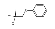 2-Chlor-2-[(phenylthio)methyl]propan结构式
