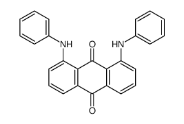 1,8-Bis(phenylamino)-9,10-anthracenedione结构式