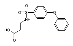 N-[(4-Phenoxyphenyl)sulfonyl]-β-alanine结构式