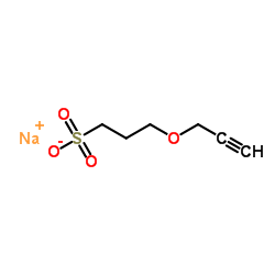 1-丙炔-3-磺酸钠丙醚结构式