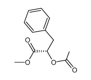 (S)-2-Acetoxy-3-phenylpropionsaeure-methylester结构式