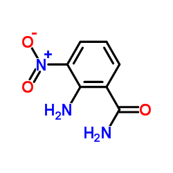 2-氨基-3-硝基苯甲酰胺结构式