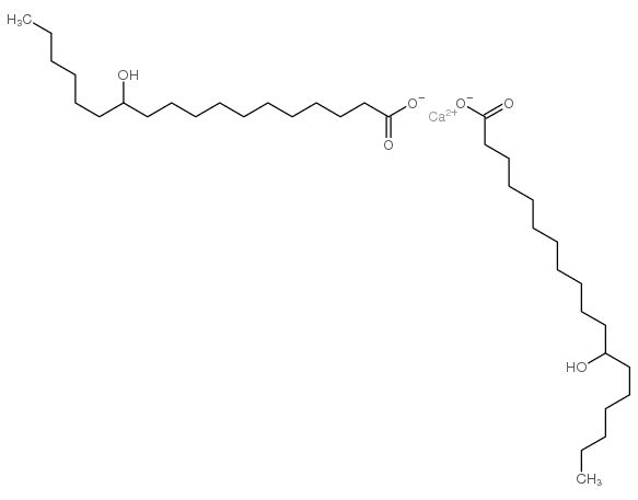 calcium(2+) 12-hydroxyoctadecanoate Structure