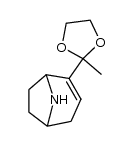2-(2-methyl-1,3-dioxolan-2-yl)-8-azabicyclo[3.2.1]oct-2-ene结构式