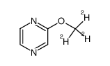 2-甲氧基吡嗪-d3结构式