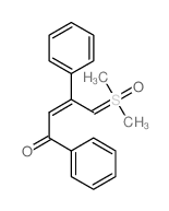 4-[dimethyl(oxo)-$l^{6}-sulfanylidene]-1,3-diphenylbut-2-en-1-one Structure