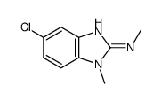 (9ci)-5-氯-n,1-二甲基-1H-苯并咪唑-2-胺结构式