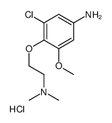 3-chloro-4-[2-(dimethylamino)ethoxy]-5-methoxyaniline,hydrochloride Structure