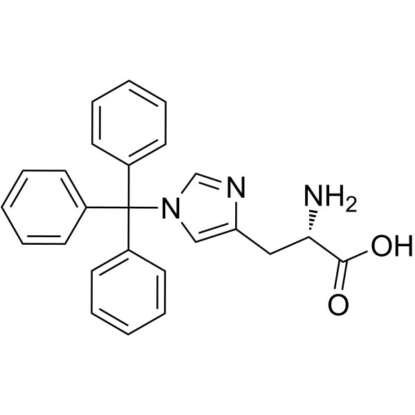 N'-(三苯甲基)-L-组氨酸结构式