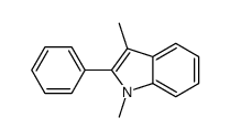 1,3-二甲基-2-苯基吲哚结构式