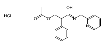 [3-oxo-2-phenyl-3-(pyridin-2-ylmethylamino)propyl] acetate,hydrochloride结构式