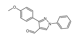 3-(4-甲氧基苯基)-1-苯基-1H-吡唑-4-甲醛结构式