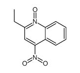 2-ethyl-4-nitro-1-oxidoquinolin-1-ium结构式