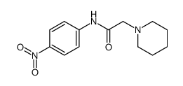 N-(4-硝基苯基)-1-哌啶乙酰胺结构式