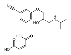Benzonitrile, 3-(2-hydroxy-3-((1-methylethyl)amino)propoxy)-, (Z)-2-bu tenedioate (1:1)结构式