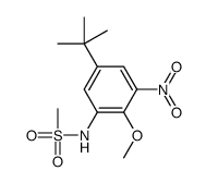N-(5-tert-butyl-2-methoxy-3-nitrophenyl)methanesulfonamide结构式