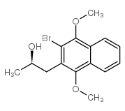 (R)-1-(3-溴-1,4-二甲氧基-2-萘)-2-丙醇结构式
