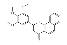 2-(3,4,5-Trimethoxyphenyl)-2,3-dihydro-4H-benzo[h]chromen-4-one结构式