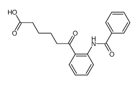 6-(2-benzoylamino-phenyl)-6-oxo-hexanoic acid结构式