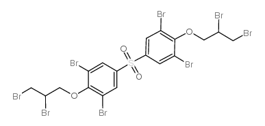 四溴双酚 S 双(2,3-二溴丙基)醚结构式