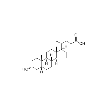 Lithocholic acid structure