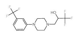 1,1,1-trifluoro-3-[4-[3-(trifluoromethyl)phenyl]piperazin-1-yl]propan-2-ol Structure