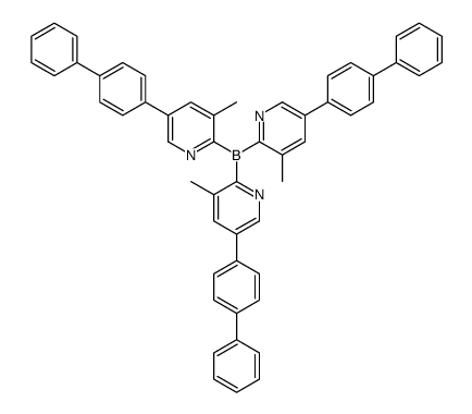 tris[3-methyl-5-(4-phenylphenyl)pyridin-2-yl]borane Structure