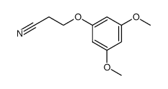 3-(3',5'-dimethoxyphenoxy)propionitrile结构式