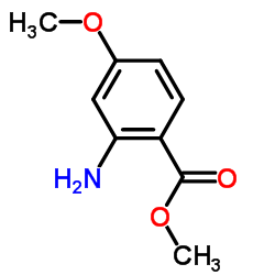 2-氨基-4-甲氧基苯甲酸甲酯结构式