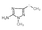 1-Methyl-3-(methylthio)-1H-1,2,4-triazol-5-amine Structure