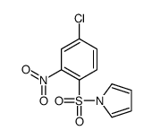 1-(4-chloro-2-nitrophenyl)sulfonylpyrrole结构式