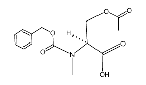 N-ALPHA-BENZYLOXYCARBONYL-N-ALPHA-METHYL-O-ACETYL-L-SERINE DICYCLOHEXYLAMINE结构式