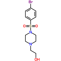 2-{4-[(4-Bromophenyl)sulfonyl]-1-piperazinyl}ethanol结构式
