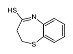 3,5-dihydro-2H-1,5-benzothiazepine-4-thione结构式