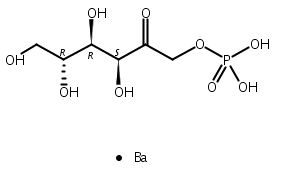 D-Fructose, 1-(dihydrogen phosphate), barium salt (1:1) Structure